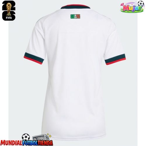 Camiseta México Segunda Equipación Replica Mundial 2026 para mujer mangas cortas